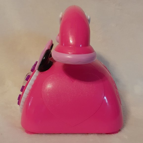 Disney Minnie Mouse Pink Telephone 7" Happy Helpers Talking Phone - Picture 3 of 5